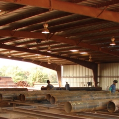 Fabricating Carbon Steel Pipe, Bay 2 at our Plant